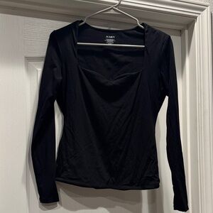 Chic Black Long Sleeve Top